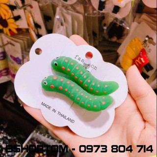 [Hàng ThaiLand]  Kẹp tóc Thái Lan hình con Sâu