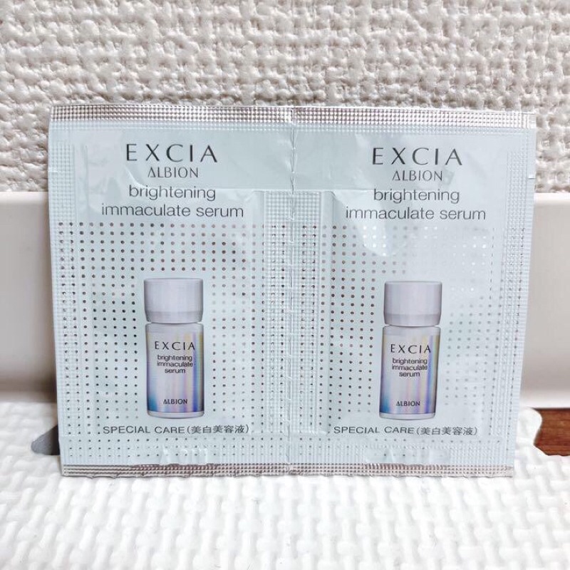 Mẫu dùng thử tinh chất dưỡng trắng da ALBION EXCIA BRIGHTENING IMMACULATE SERUM dạng gói 1.5ml