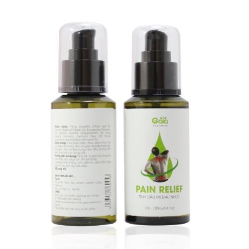 Dầu Giảm Đau Nhức Giảm Đau Vai Gáy, Đau Lưng, Đau Do Thoái Hóa, Đau Đốt Sống Cổ Pizkie - Pain Relief Gaia 100ml