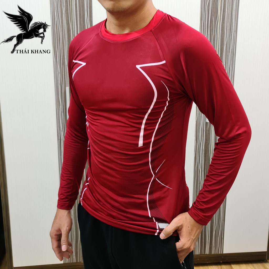 Áo thun dài tay giữ nhiệt nam body thun lạnh co dãn 4 chiều mặc siêu mát | BigBuy360 - bigbuy360.vn