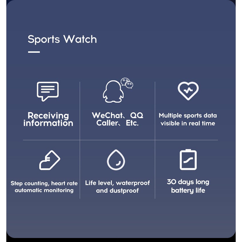 Đồng Hồ Thông Minh Malaysia 6 Tháng Tích Hợp Máy Theo Dõi Nhịp Tim Y68