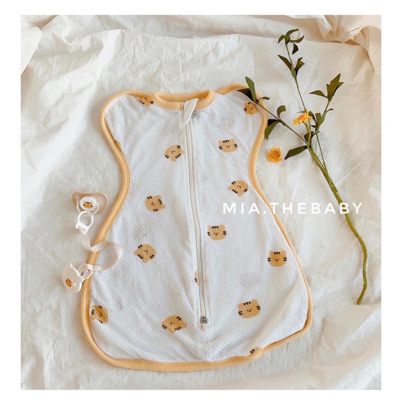 Nhộng chũn ngủ cho bé cotton lưới Dottodot - Hàn Quốc MADE IN KOREA