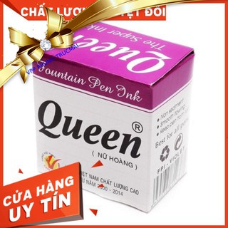 Mực viết máy Queen Xanh Đen Tím 1 lọ