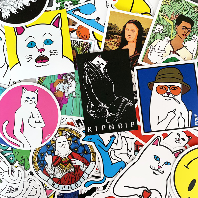 J· Bộ Hình Dán Chống Thấm Ripndip Lord Nermal, 50 tờ/bộ