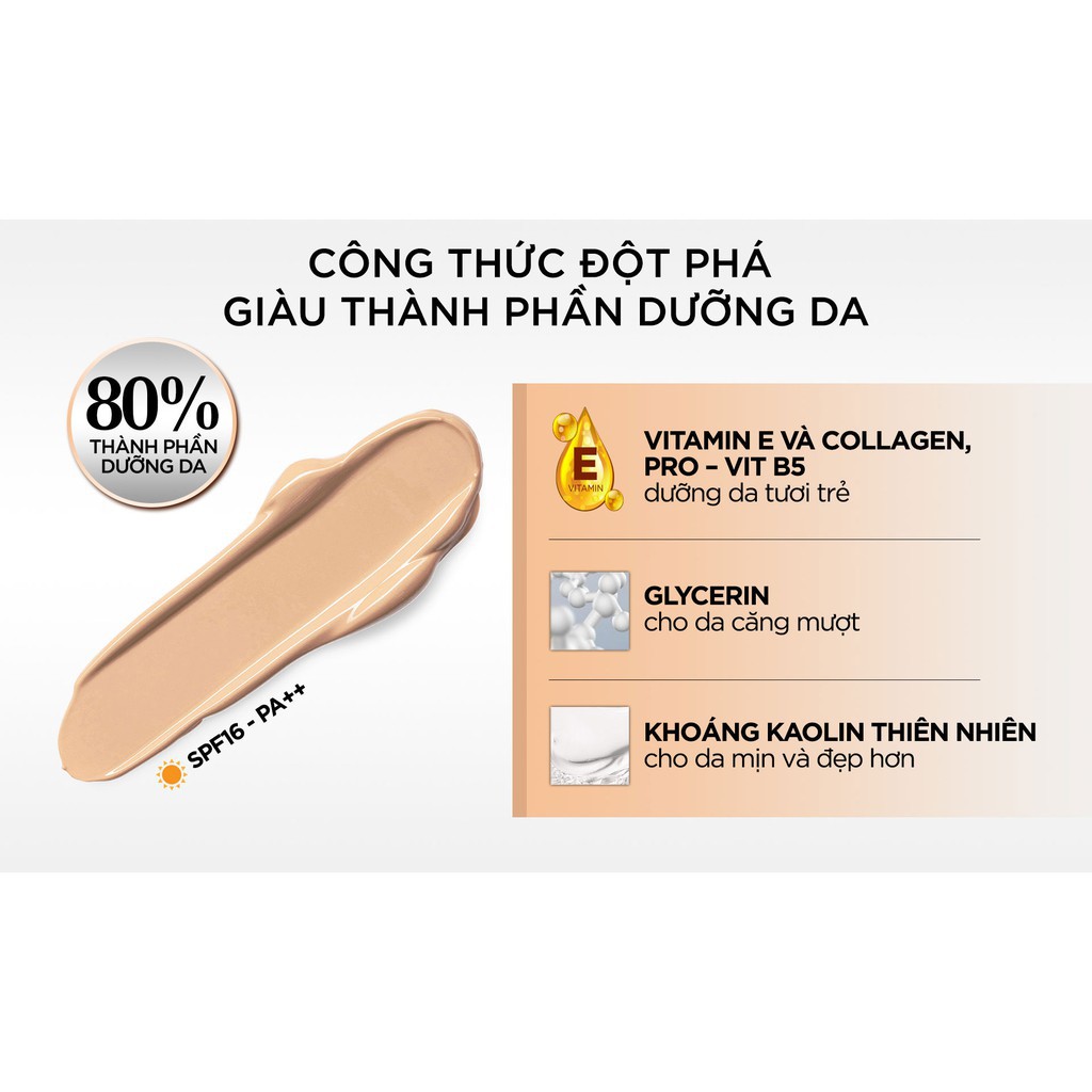 Kem nền mịn da dạng lỏng L'Oreal Paris True Match Liquid Foundation (30ml) Tông G2 Gold Porcelain