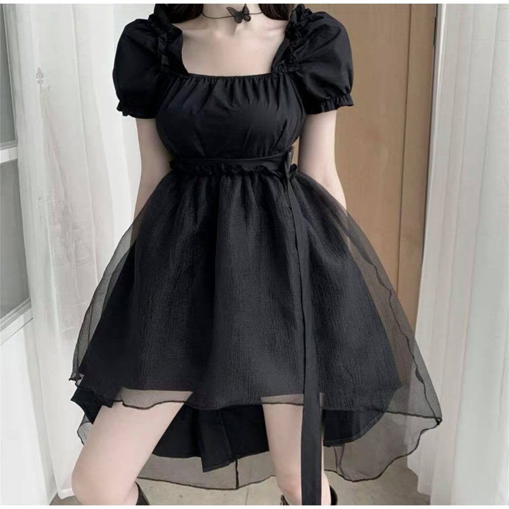 Đầm Ulzzang,Váy Ulzzang D&B Tay Bồng Phong Cách Anime Cá Tính Cho Nữ