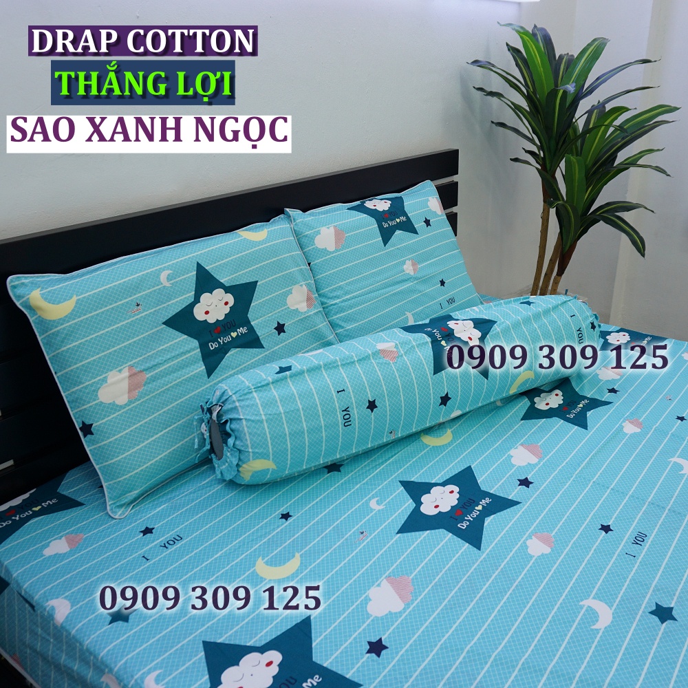 (RẺ VÔ ĐỊCH) drap cotton Thắng lợi chính hãng SAO XANH NGỌC (ảnh thật) | BigBuy360 - bigbuy360.vn