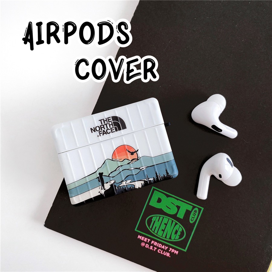 Vỏ Bảo Vệ Hộp Sạc Tai Nghe Airpods Pro Airpods 3 gen3 Airpods 2 Bằng Silicon Mềm Hình The North Face Ốp