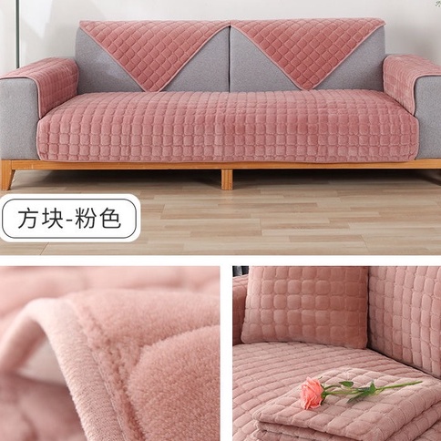 Vỏ Bọc Ghế sofa 1 / 2 / 3 / 4 / Eater & l Bằng Vải Nhung Thân Thiện Với Da Chống Trượt
