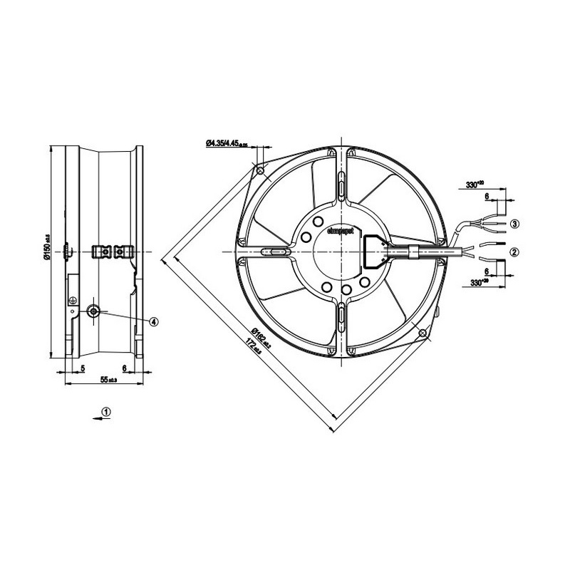 QUẠT EBMPAPST W2S 130-AA03-C7