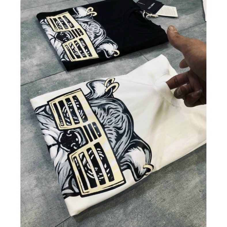 Km Áo Thun Nam Ngắn Tay Cổ Tròn Áo Phông Nam In Hình Chó Đeo Kính Phong Cách Chất Vải Cotton sỉ ib