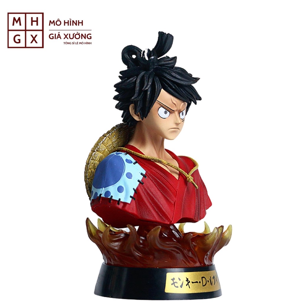 Mô hình One Piece Luffy Tượng Bán Thân + có Led RGB siêu đẹp , cao 16cm , figure anime one piece , mô hình giá xưởng