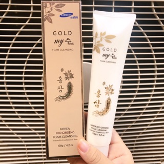 Sữa rửa mặt sâm vàng My Gold Gingseng Cleansing Foam