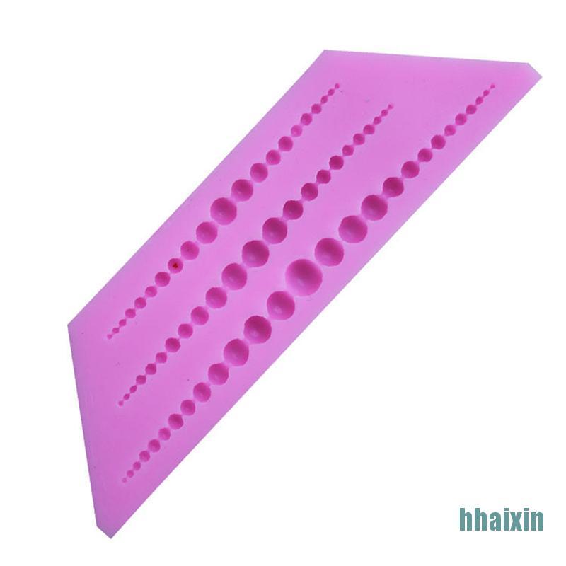 Khuôn Silicone Tạo Hình Trang Trí Bánh Kem Hình Hạt Ngọc Trai 3d