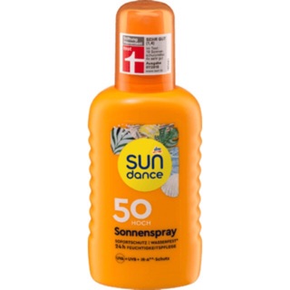 Kem chống nắng Sundance Sonnen spray dạng xịt SPF 50