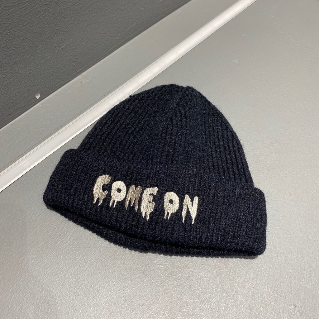 Nón Len Dệt Kim Tròn Che Mặt Giữ Ấm Tai Phù Hợp Cho Mùa Thu/Đông