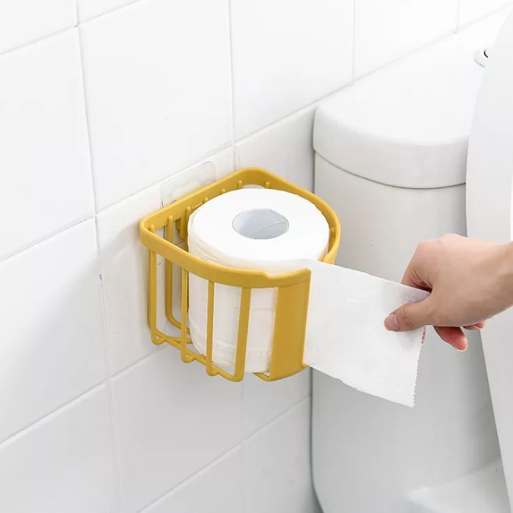[Giỏ nhựa đa năng] Giỏ đựng giấy vệ sinh dán tường tiện ích Việt Nhật đa năng bằng nhựa