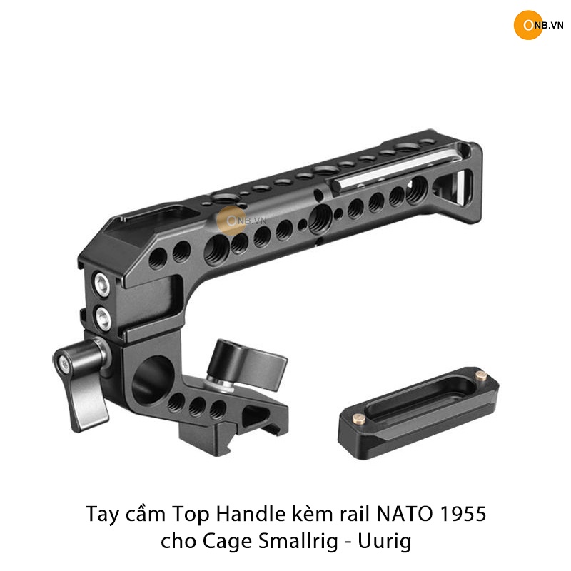 Top Handle NATO - Tay cầm hỗ trợ quay kèm rail 6.5cm cho khung Uurig Smallrig