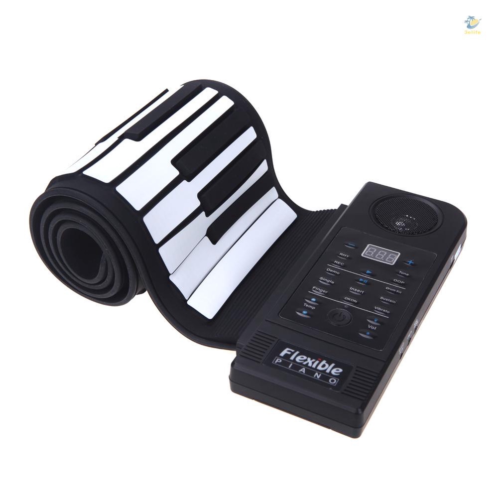Đàn Piano Điện Tử 661 Phím Bằng Silicon Có Thể Cuộn Lại Cổng USB Kèm Loa Âm Thanh Lớn