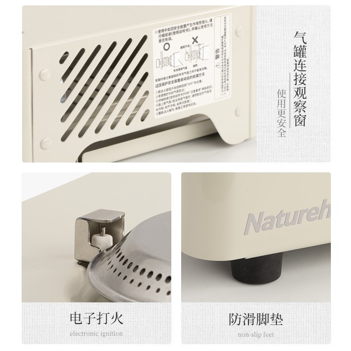 Bếp ga mini dã ngoại vintage glamping, bếp ga du lịch cắm trại Naturehike CNH22CJ011