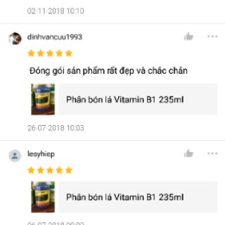 Phân bón lá Vitamin B1 235ml