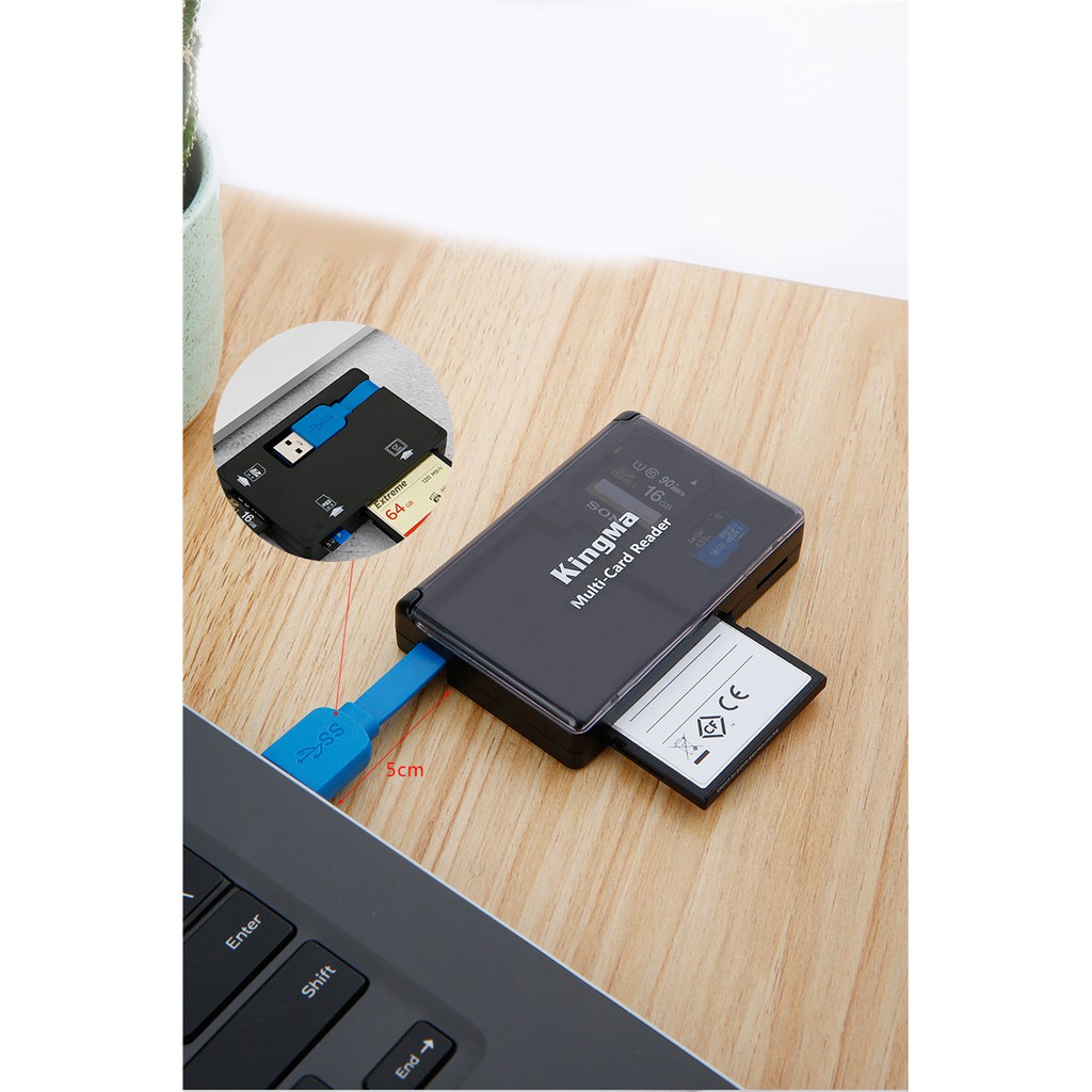 Hộp đựng kiêm đầu đọc thẻ Kingma USB 3.0