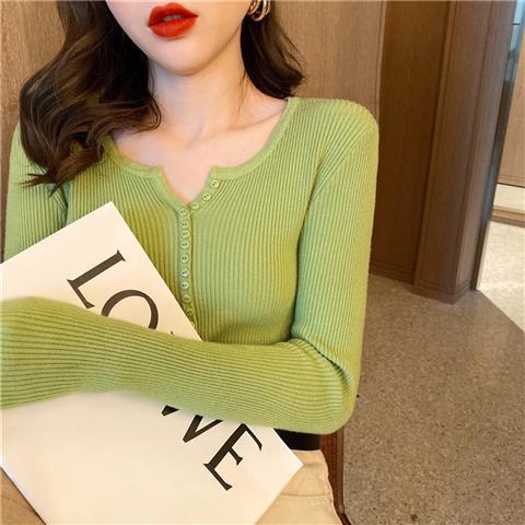 Áo sweater Dệt Kim Tay Dài Cổ Chữ V Dáng Gợi Cảm Cho Nữ NZ-MY-07