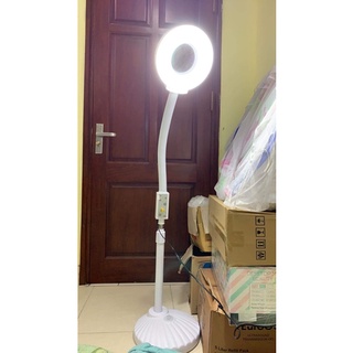 (Có BH) Đèn Led Có Kính Lúp Dành Cho Spa Nối Mi Năn. Mun.  loại bóng to sáng ) LA211