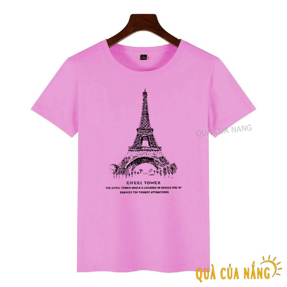 Áo Thun Nữ In Hình Tháp Paris Nhỏ Dễ Thương AT-373 ( 12 Màu ) | BigBuy360 - bigbuy360.vn