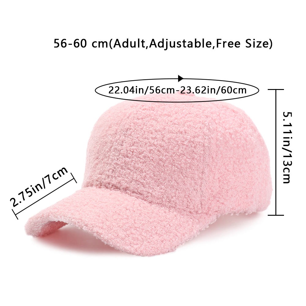 Mũ lưỡi trai vải nỉ dày dặn giữ ấm mùa đông phong cách hip hop đường phố cho nam và nữ