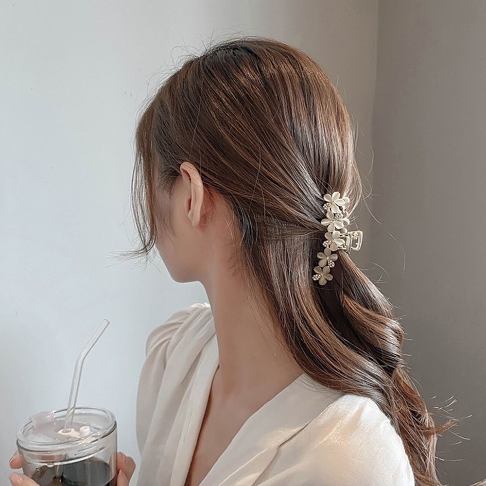 Kẹp Tóc Hình Hoa Đính Đá Thời Trang Cho Nữ
