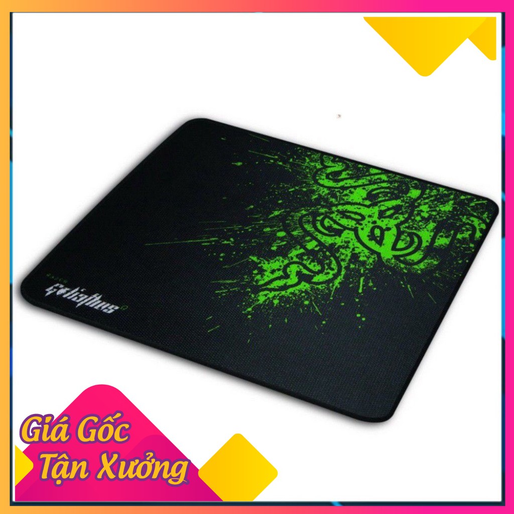 Bàn di chuột, miếng lót chuột, pad chuột Razer kích thước 20*25cm dày 2 li có khâu viền - 𝓢𝓱𝓸𝓹 𝓢𝓸́𝓲 𝓗𝓸𝓪𝓷𝓰