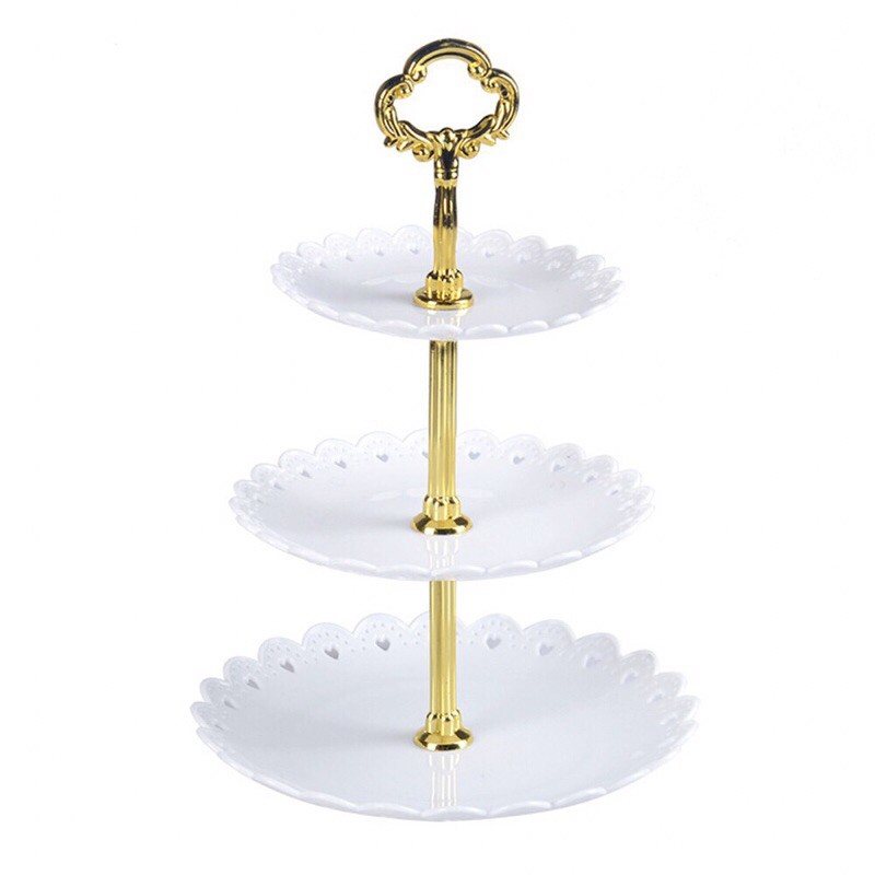 Khay Mứt, Khay Đựng Bánh Kẹo Hoa Quả 3 Tầng Bằng Nhựa Cao Cấp Dài 38cm | BigBuy360 - bigbuy360.vn