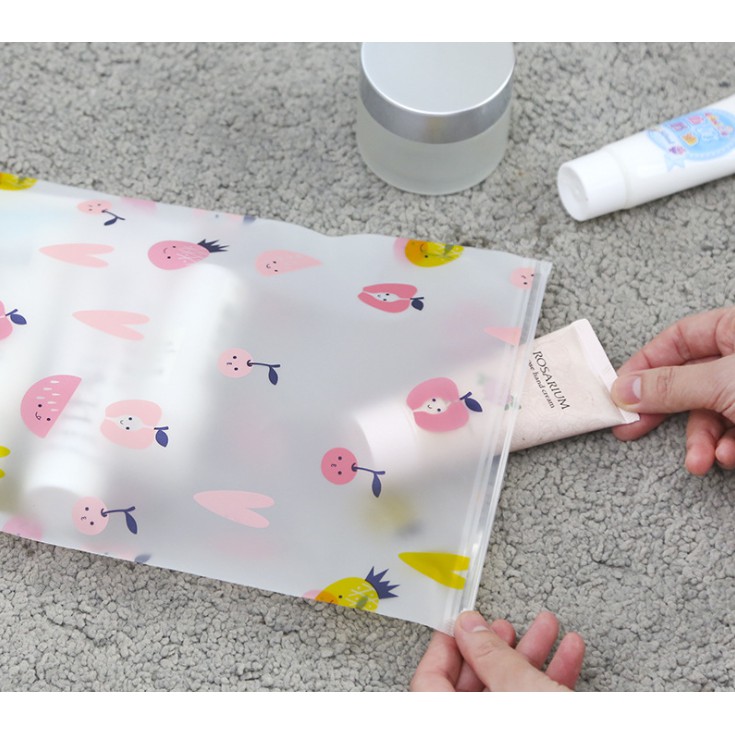 TÚI ZIP LỤA HÌNH HOA MỜ KHOÁ KÉO ĐỰNG ĐỒ LOẠI