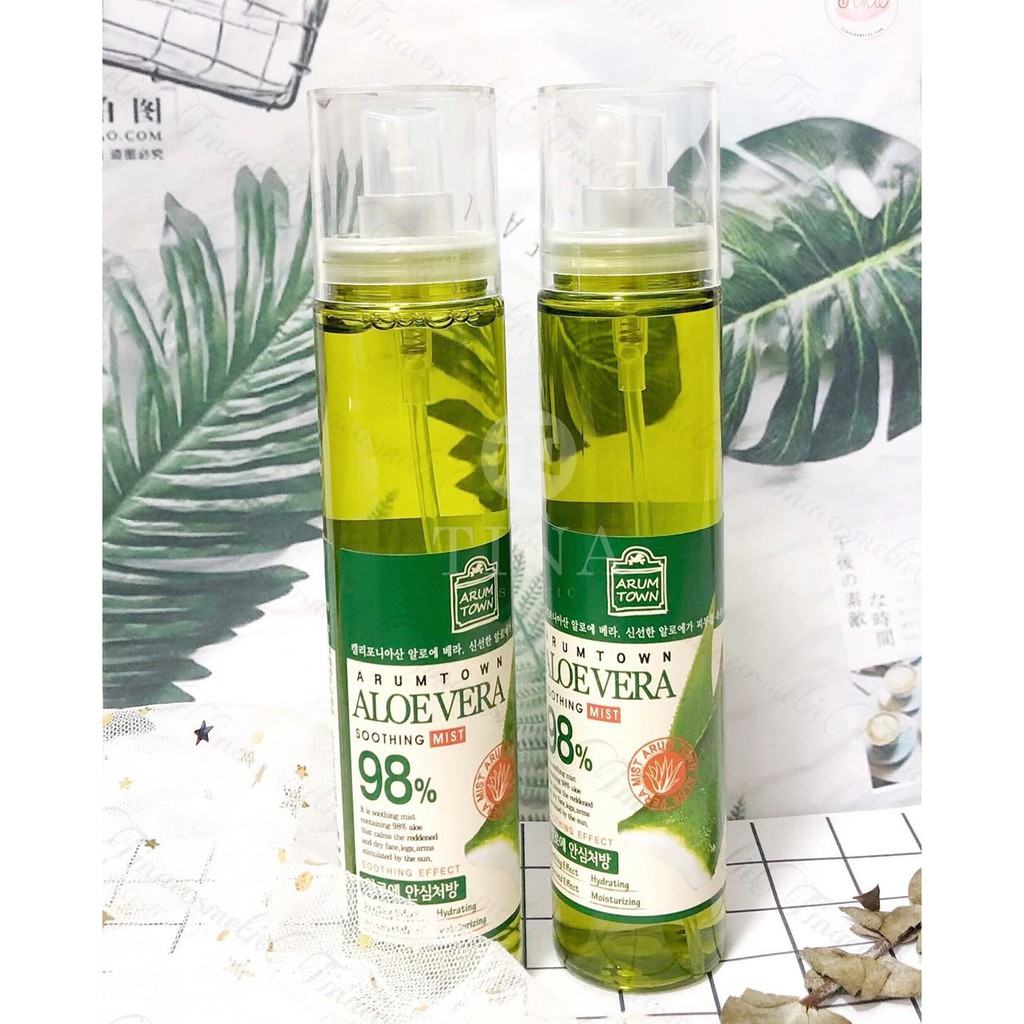 Xịt khoáng lô hội nha đam Aloe Vera Soothing Mist 98%