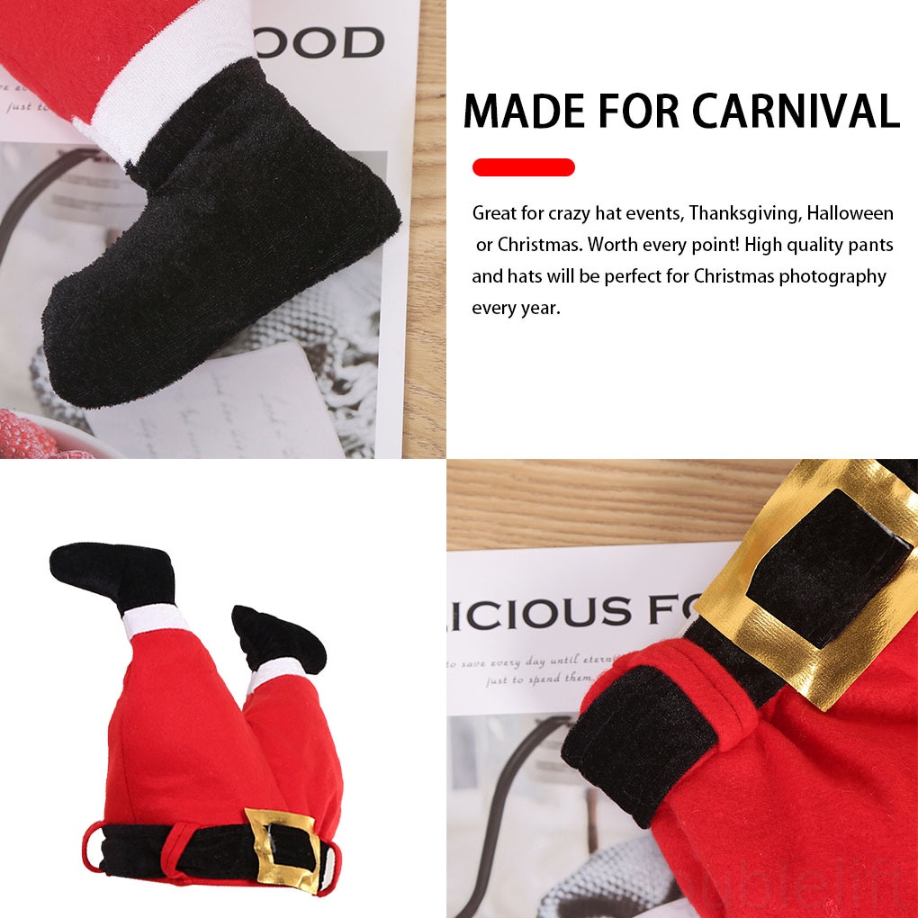 Mũ Giáng sinh hình quần ông già Noel hài hước