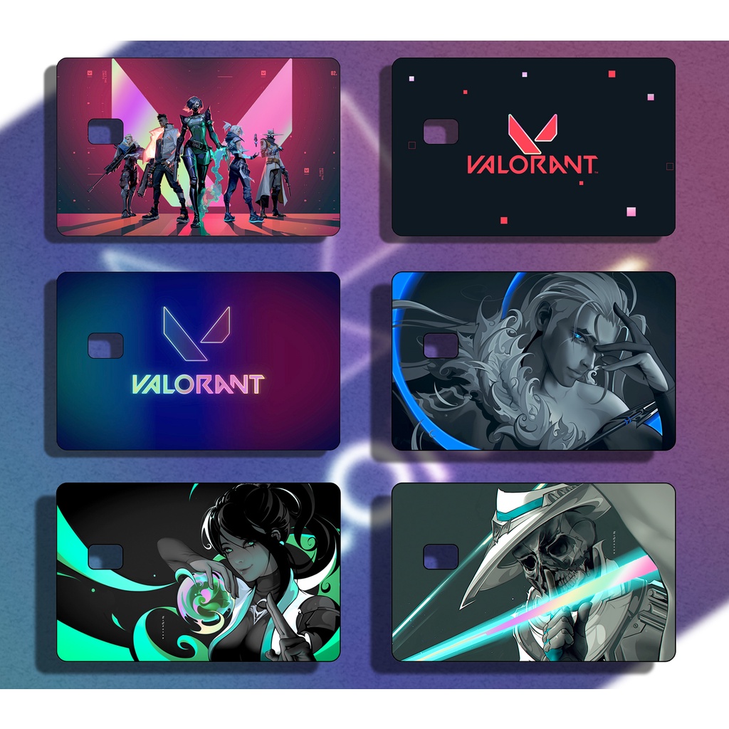 Hình Dán Thẻ Tín Dụng Valorant ATM Skin Hologram