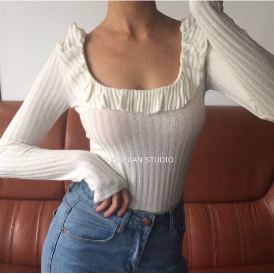 [ORDER] Áo len mỏng dài tay cổ bèo (ảnh thật ỏ cuối) - H8.77 | BigBuy360 - bigbuy360.vn