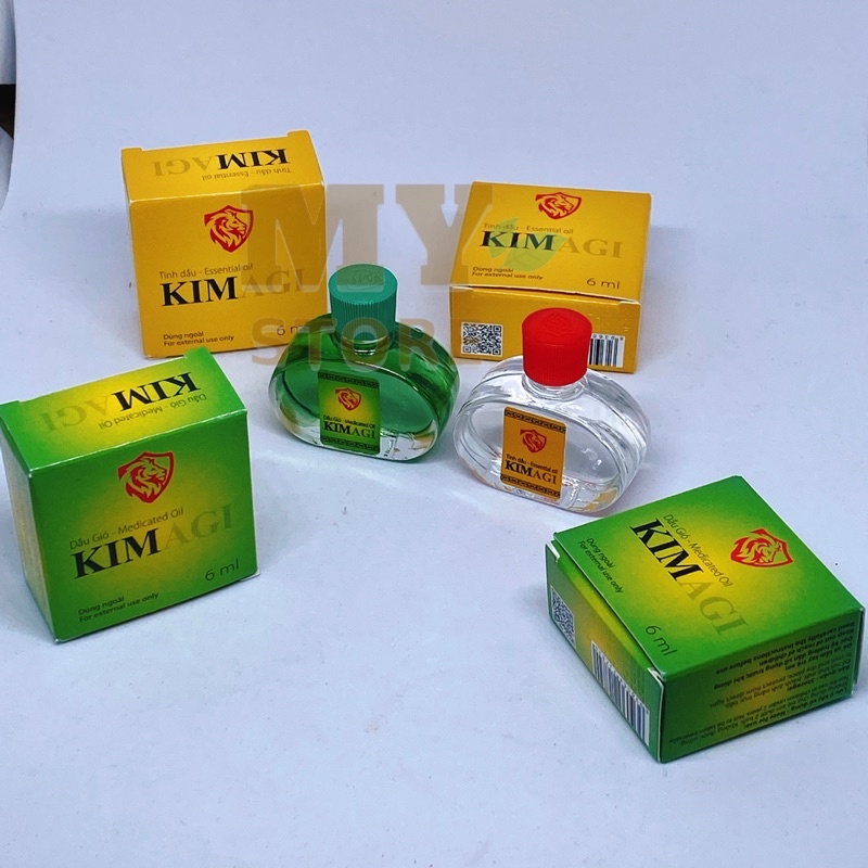 (Chính Hãng) Dầu Gió Kimagi Trắng/Xanh( Hương Truyền Thống) 6ml-Công Ty Dược Agimexpharm