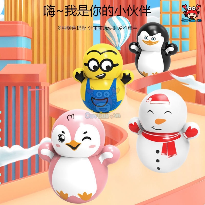 Lật đật SquidGame Mini, Đồ Chơi Lật Đật Mini Cánh Cụt Cho Bé Cute Dễ Thương, Mybaby