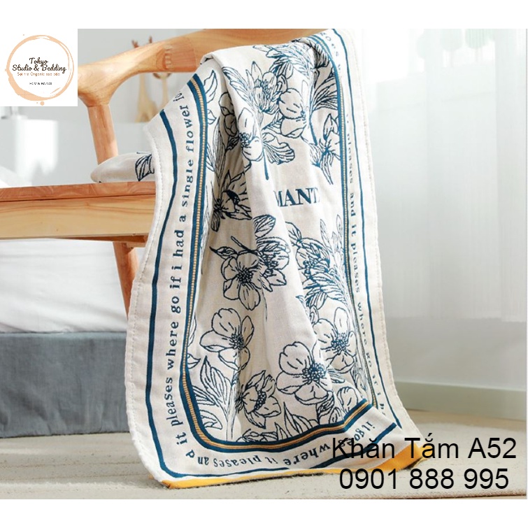 🔴TH Khăn tắm Xô Chất cotton sợi tre Organic Nature100%
