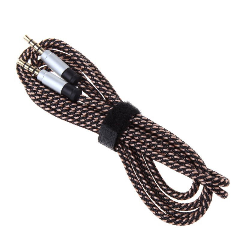 Dây cáp nối đầu jack 3.5mm qua âm thanh nổi AUX cho xe hơi 1.5m / 3m