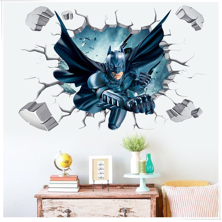 Decal dán tường người dơi - Decal BATMAN - siêu anh hùng nhà DC