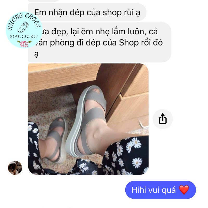 Sandal nữ 5p, Sandal Brooklyn có hộp xanh, đế xuồng, quai ngang siêu nhẹ, êm chân cao cấp nhiều màu