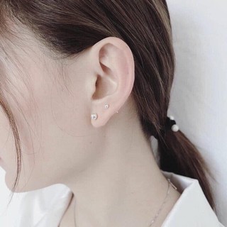 Khuyên bạc nụ bi Choco Jewelry