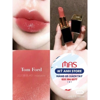 Son Tom Ford 01 Insatiable màu hồng cam đất