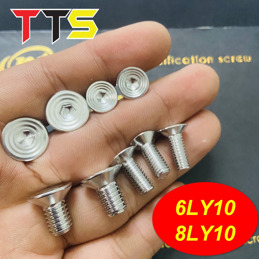 ỐC INOX SALAYA ĐẦU DÙ ÂM SỬ DỤNG BẮT LÒNG ĐĨA NHÔM, ĐĨA KTM, ĐẦU CỐT INOX ( 6ly10 - 8ly10 )