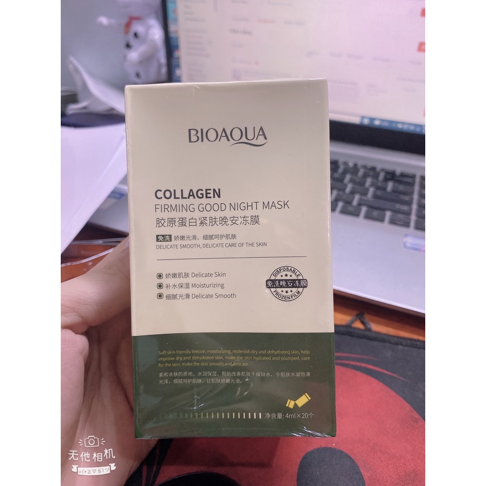 Mặt Nạ Ngủ Bioaqua Nâng Cơ Hộp 20 gói