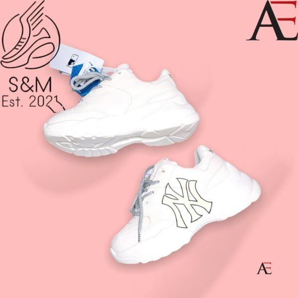 Giày _MLB NY, Giày Sneaker NY Da Bò Cao Cấp Đế Cao Tăng Chiều Cao Full Box Bill | BigBuy360 - bigbuy360.vn