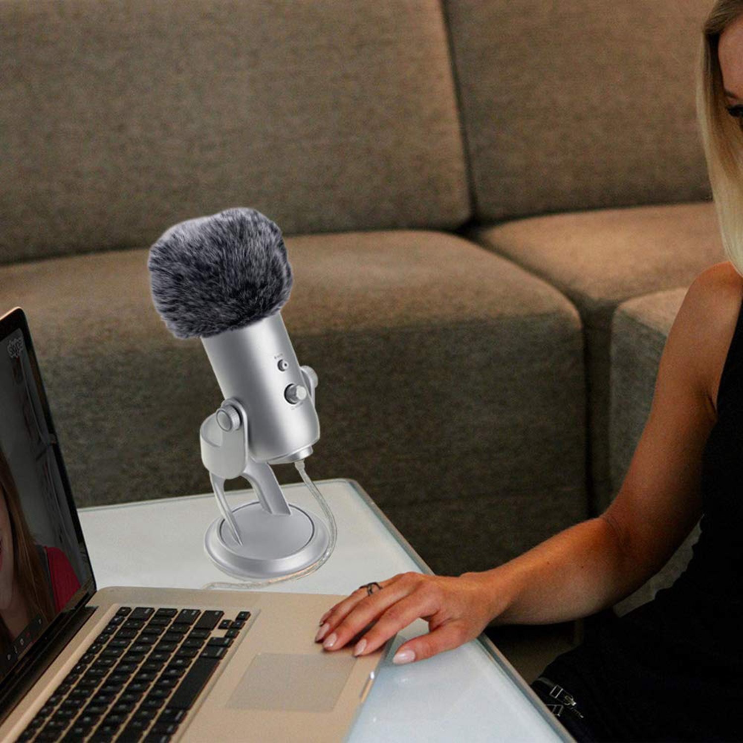 Lông Chắn Gió Cho Micro Blue Yeti, Blue Yeti Pro